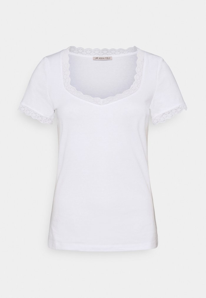 T Chemises Anna Field BASIC Blanche Femme | PLO-3678700